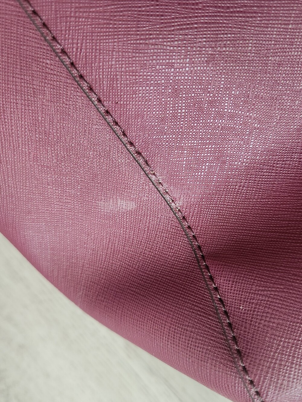 Michael Kors Hamilton Traveler tote purple glam corporate rock edgy business - Picture 4 of 14